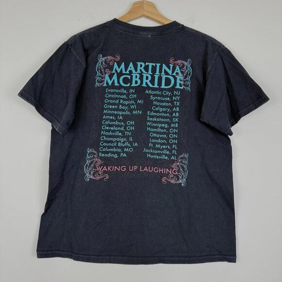 Vintage Martina McBride Waking Up Laughing Tour T-Shirt M 2000s Country Concert - Picture 2 of 8